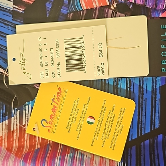 Gottex Swim Leggings/Swim Bottom- Multi Color Size Large NWT - Picture 4 of 5